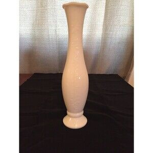 Vintage Milk Glass 10 Inch Vase Climbing Vine Pattern